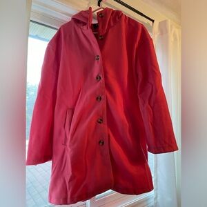 Hot Pink Fall Jacket with Hood Sz S